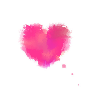 Watercolor Drawing Heart