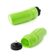 Set of Water bottle isolated over the white background