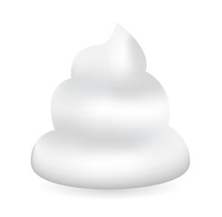 Vector White moisturizer Foam Cream Mousse Soap Lotion . moisturizer collagen Foam Cream Mousse single version