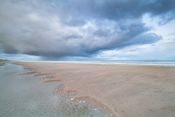 North sea beach at low tide