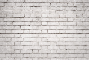 White brick wall background