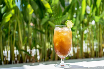 Various cocktails and drinks on white