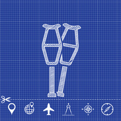 icon crutches