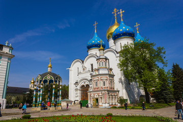 Fototapeta na wymiar Monastery in Sergiev Posad