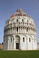 Baptistery of St Mary of Assumption cathedral in Piza, Italy