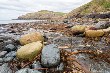 Porth leaden near cape cornwall england uk