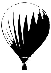 Large balloon on a white background