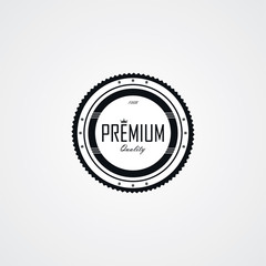 premium quality badge label