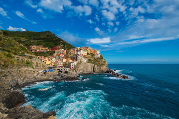 Fototapeta na wymiar Cinque Terre, Liguria (Italy) - This is the landscape from Manarola