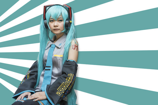 Japan anime cosplay . cosplay set