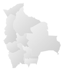 Obraz premium Map - Bolivia