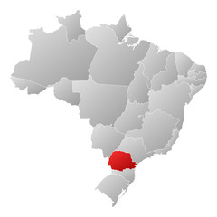 Map - Brazil, Paraná