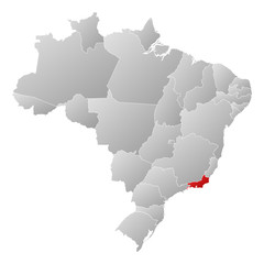 Map - Brazil, Rio de Janeiro