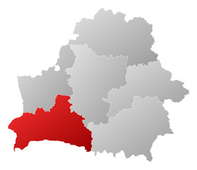 Map - Belarus, Brest