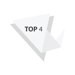 top4 Text in Label White color