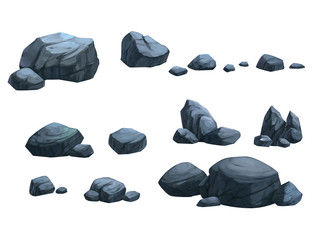 isolated dark stone