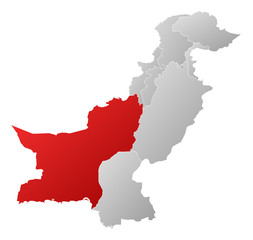 Map - Pakistan, Balochistan
