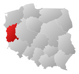 Map - Poland, Lubusz