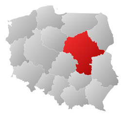 Map - Poland, Masovian