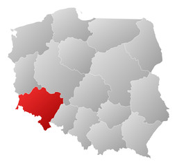 Map - Poland, Lower Silesian