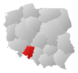 Map - Poland, Opolskie