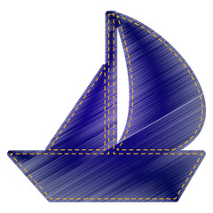 Obraz premium Sail Boat sign