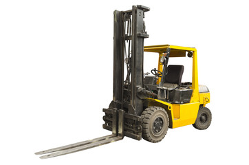 Forklift isolated on a white background