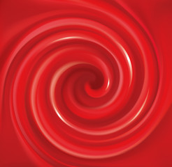 Vector swirling red backdrop. Juice of red fruits