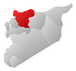 Map - Syria, Aleppo