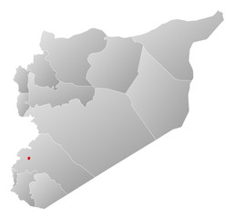 Map - Syria, Damascus