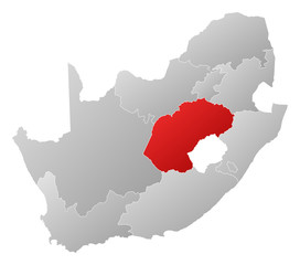 Map - South Africa, Free State