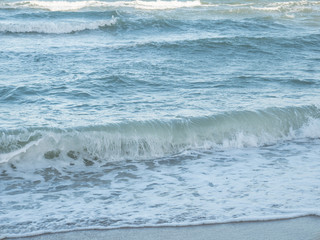 Soft wave of sea on sandy beach