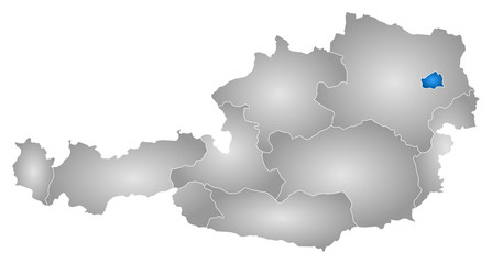 Map - Austria, Vienna