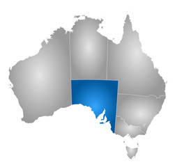 Map - Australia, South Australia