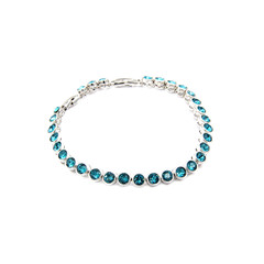 Fashion blue bracelet isolated on white

