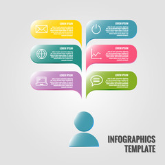 Vector infographic design template