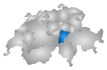 Map - Swizerland, Uri