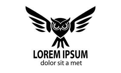 Naklejka premium Owl Logo Design