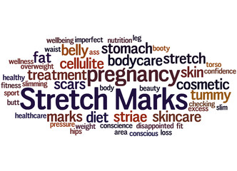 Stretch Marks, word cloud concept 4