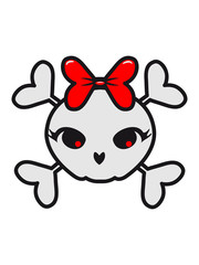 Skull girl funny sweet