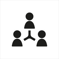 user internet sign icon in simple black design