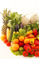 新鮮な野菜と果物