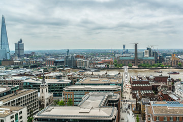 Obraz premium Aerial View from Westminster Cathedral: Roofs and Houses. London