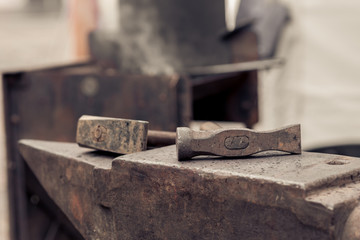 Hammer and anvil
