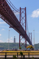 bridge the 25 april on river Tejo