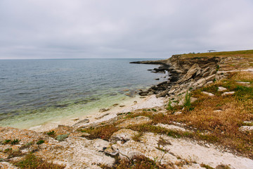 Fototapeta na wymiar Rocky coast, coast, sea, Crimea