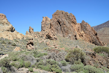 Fototapeta premium Roques de Garcia, Parque Nacional del Teide, Tenerife, Canary Islands, Spain