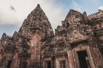 Prasat Hin Mueang Tam Hindu religious ruin located in Buri Ram Province Thailand, built around the 10th-12th century and used as a religious shrine in Hinduism.