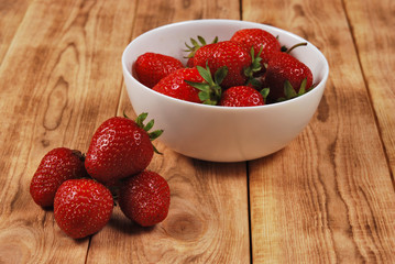 red ripe strawberries