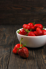 red ripe strawberries